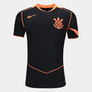 CAMISA NIKE CORINTHIANS PRETA E LARANJA MODELO JOGADOR (2025-2026) - TOTAL 90